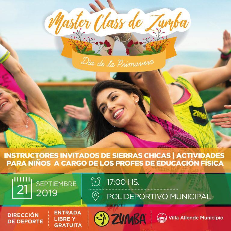 Master Class de Zumba en Villa Allende.