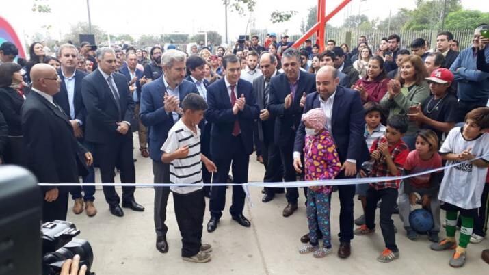 "Para mí siempre es un placer estar en Santiago", dijo Frigerio en La Banda