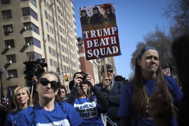 Marcha contra las armas en Estados Unidos. (Foto: EFE)