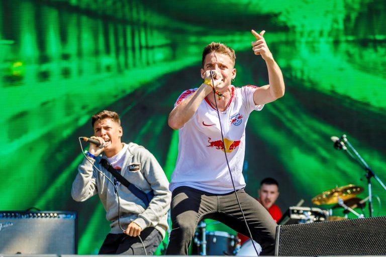 Wos y Acru en el Lollapalooza Argentina 2019.  (Foto: Prensa Lollapalooza)