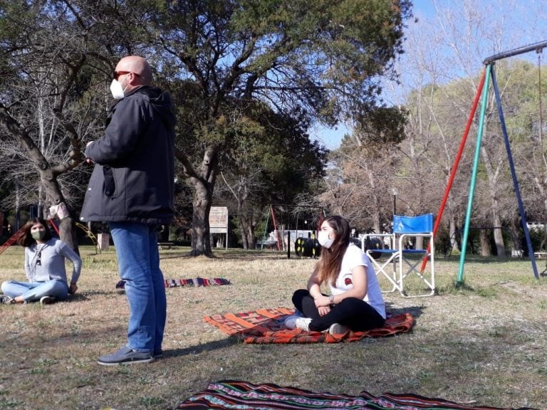 Jornada de Educación Sexual Integral en la Plaza Carrasco de Pehuen Co