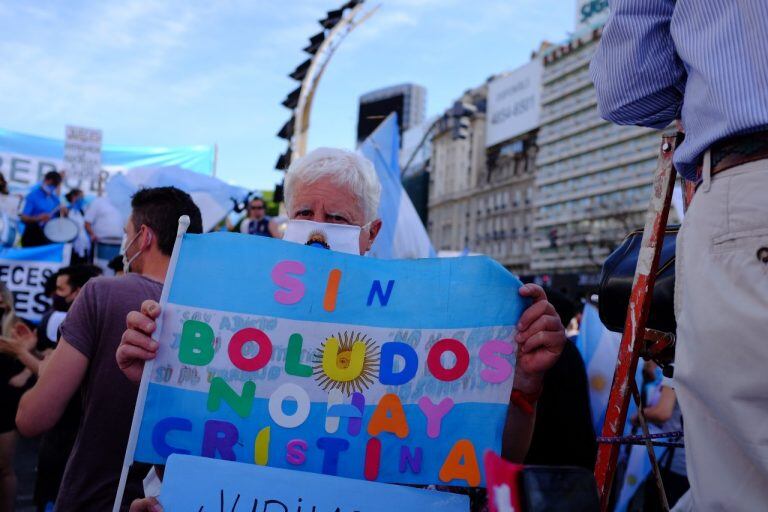 Un nuevo banderazo en contra del Gobierno (Foto: Clarín)