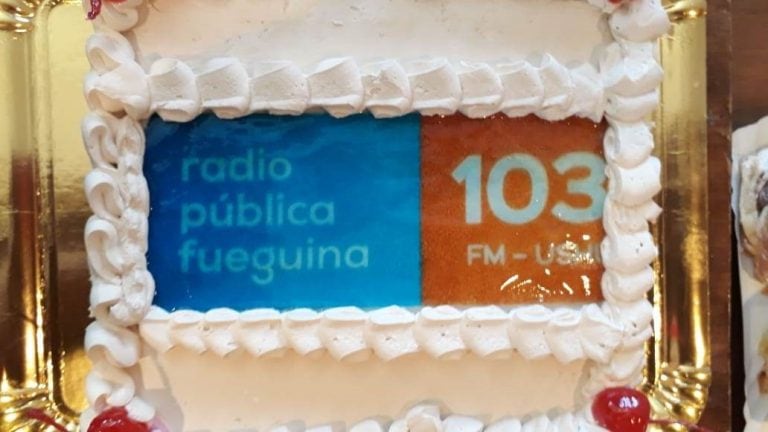 La torta por el aniversario