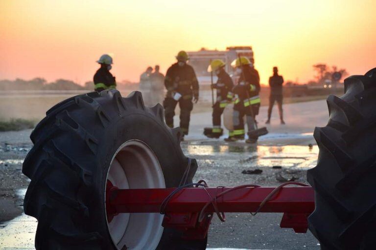 Accidente Autovía 19 - Foto: Bomberos Voluntarios