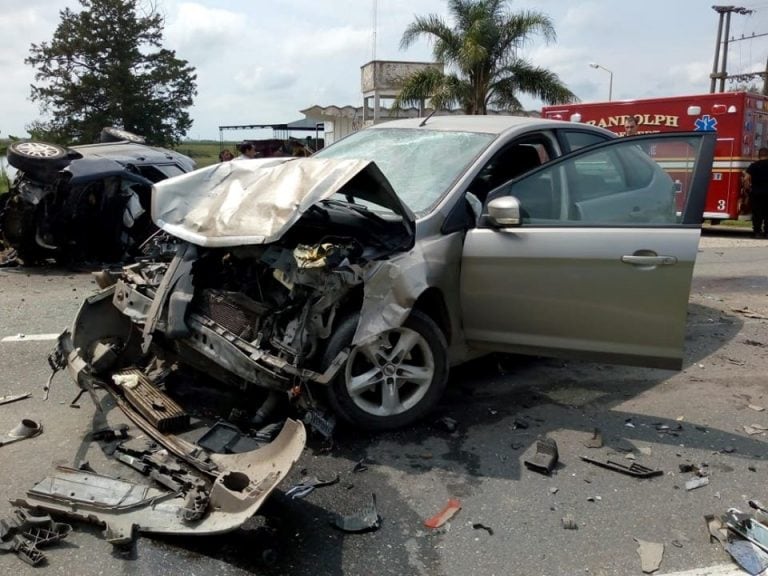 Accidente en la Ruta Provincial N° 13.