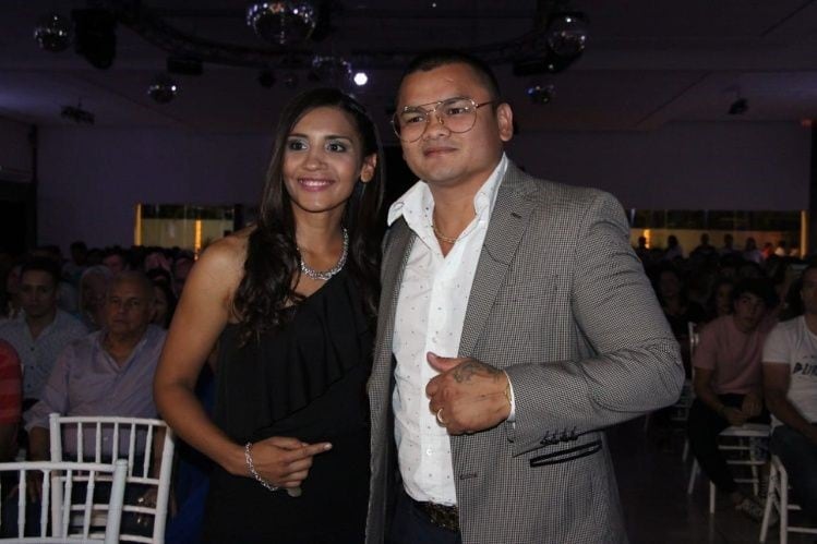 Yúdica y el "Chino" Maidana.