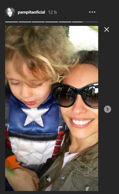 Los hijos de Pampita se disfrazaron de Batman y del Capitán América