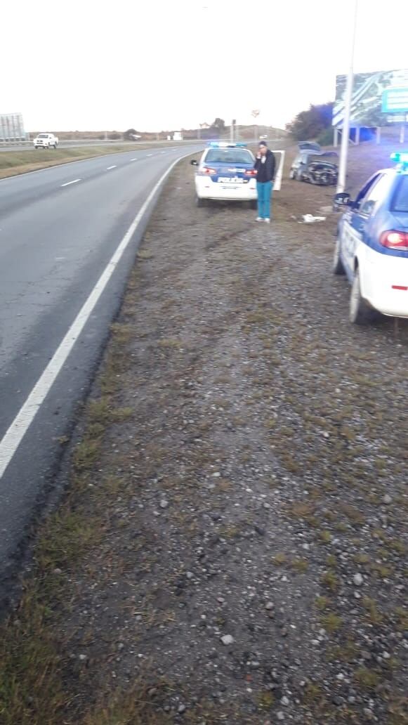 Lugar del accidente de tránsito en Los Cedros.