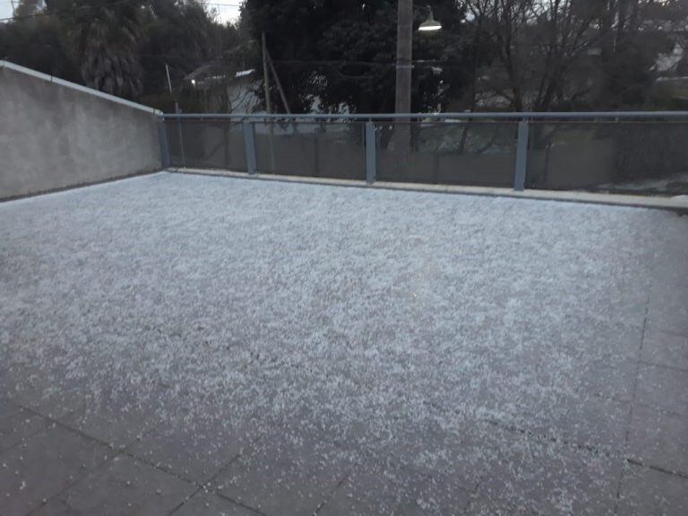 Granizo en Salsipuedes.