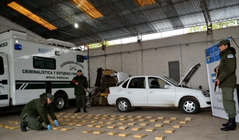 Gendarmería incautó más de 80 kilos de marihuana en Itatí. (Foto: El Litoral)