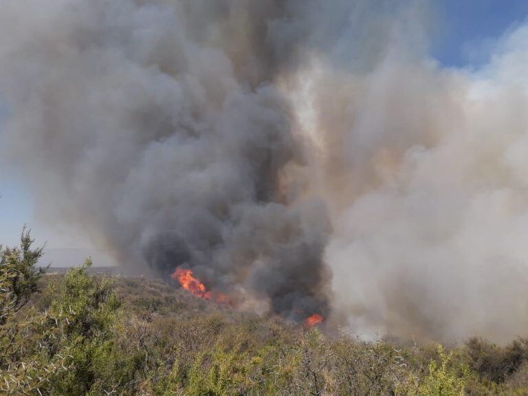 Incendio en Traslasierra