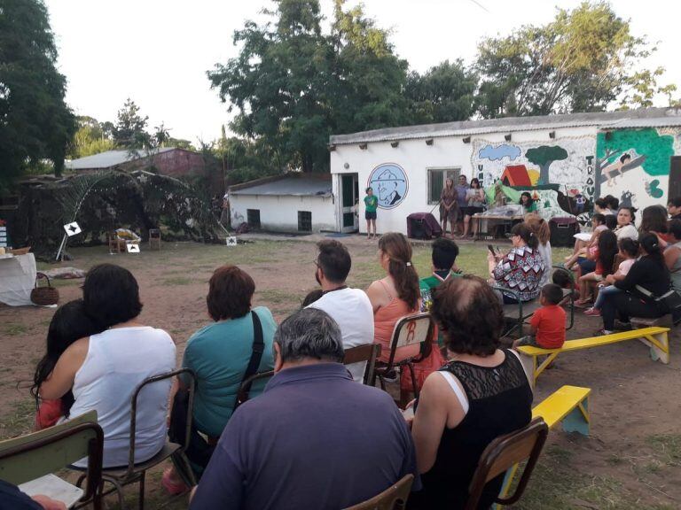 Tradicional pesebre viviente