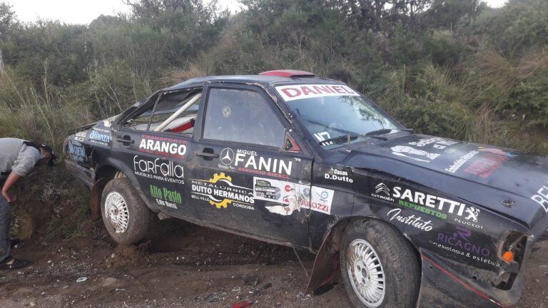 Pablo Casas en el rally provincial de La Falda