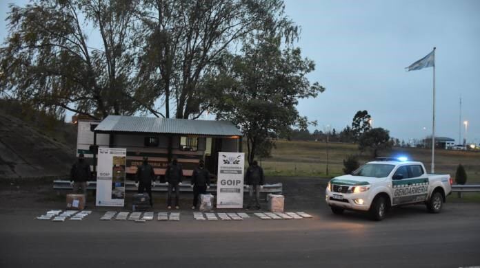 Operativo narcotráfico . Concepción del Uruguay
Crédito: Gendarmería Nacional