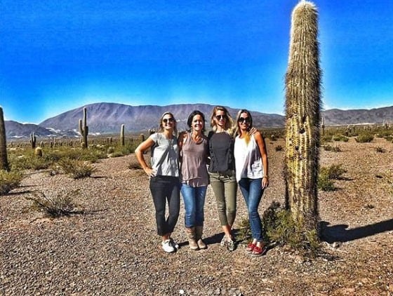 Posando en el increíble Parque Nacional Los Cardones, cerca de la Recta del TinTin, camino a Cachi. (Instagram)