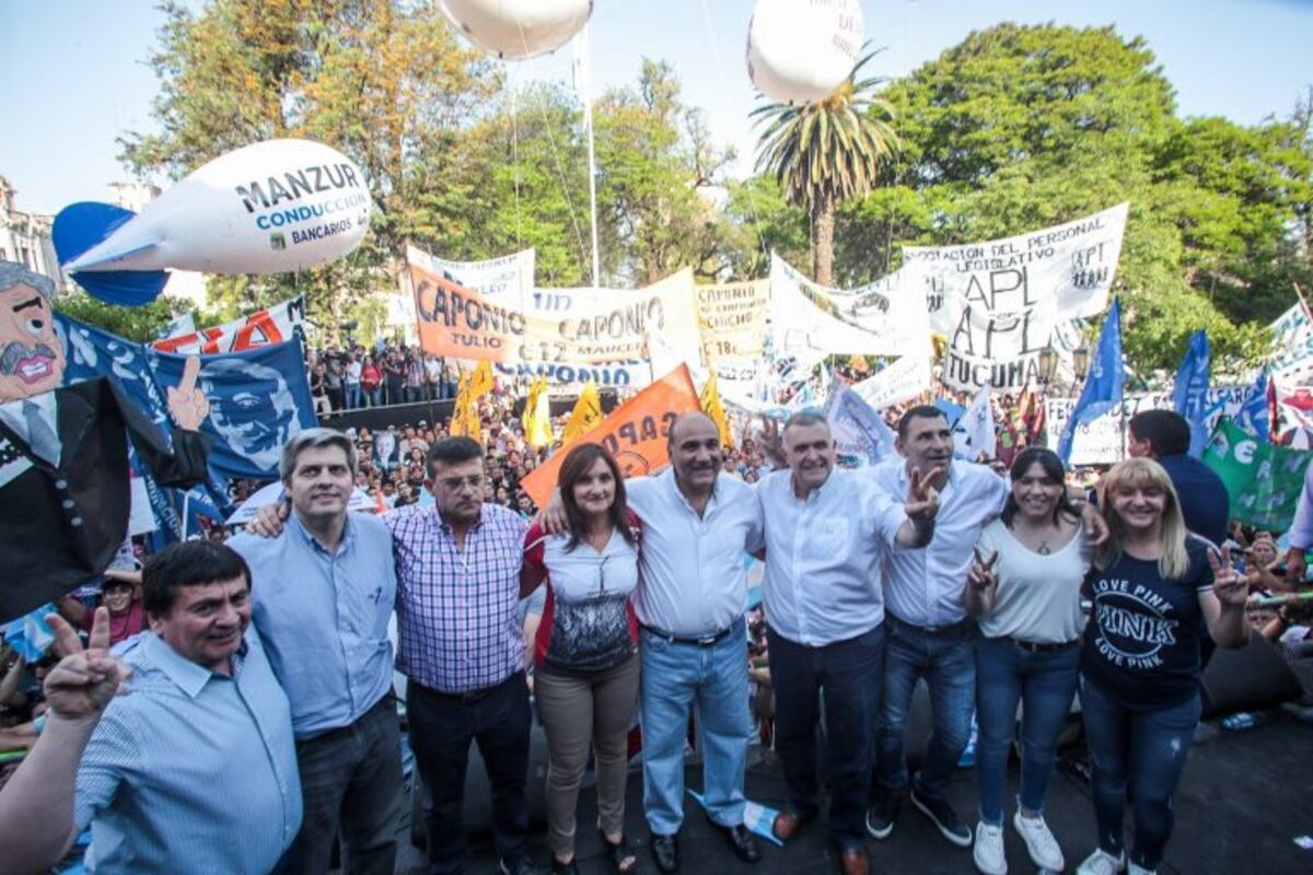 Manzur: pidió apoyo "desde Tucumán para cerrar definitivamente la grieta que hay en la Argentina"