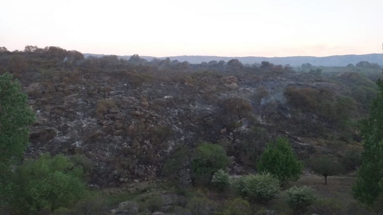 Incendio en Monte Redondo