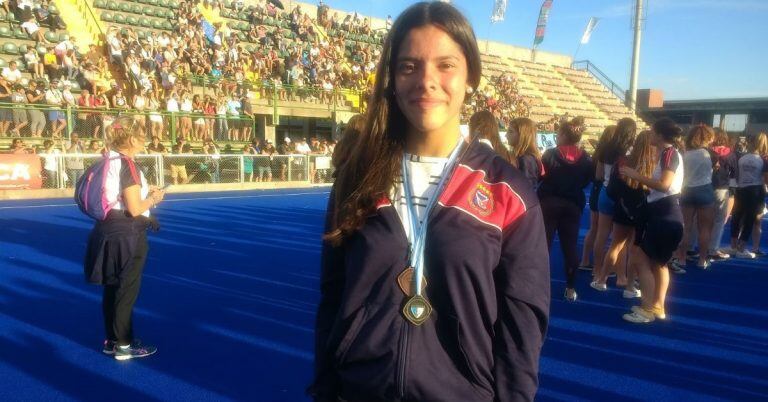 Daiana Pacheco, goleadora del torneo.