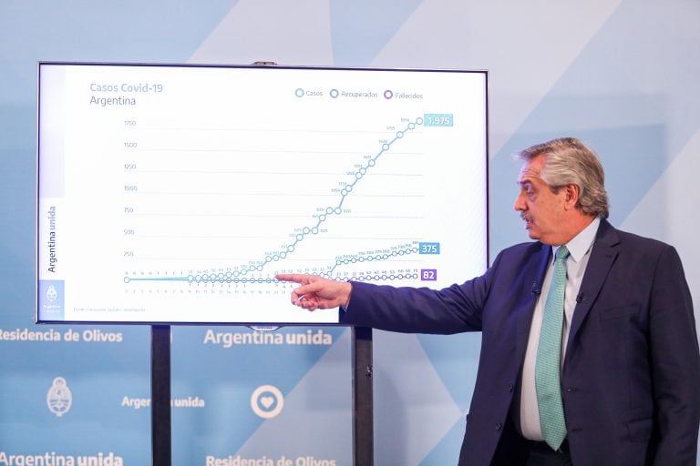 El mandatario aseguró que el aislamiento obligatorio está rindiendo efecto en la Argentina.