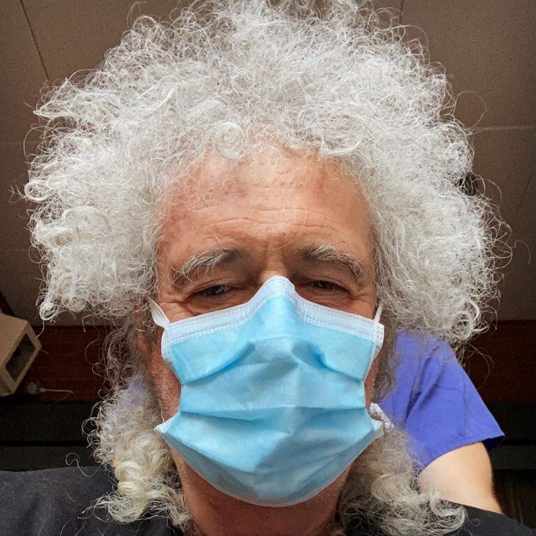 La foto que compartió desde el hospital Brian May (Instagram/@brianmayforreal)