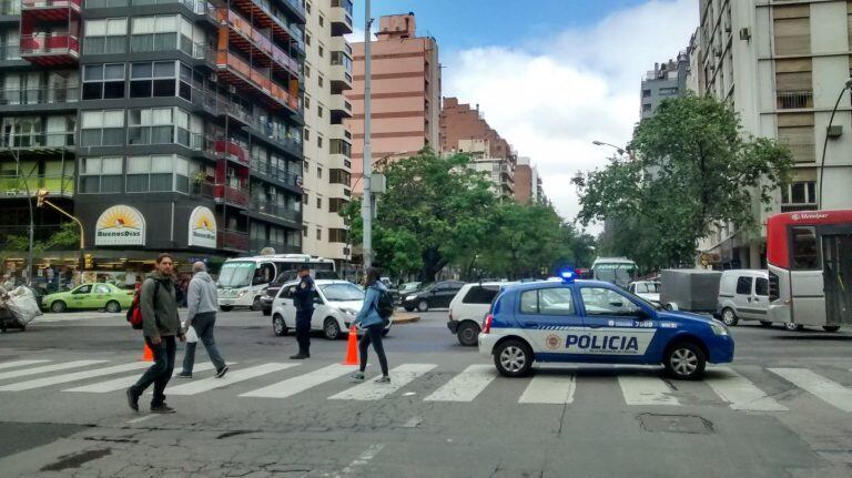 El centro de la ciudad fue un caos este miércoles