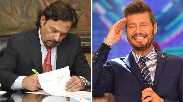 Marcelo Tinelli y Gustavo Sáenz