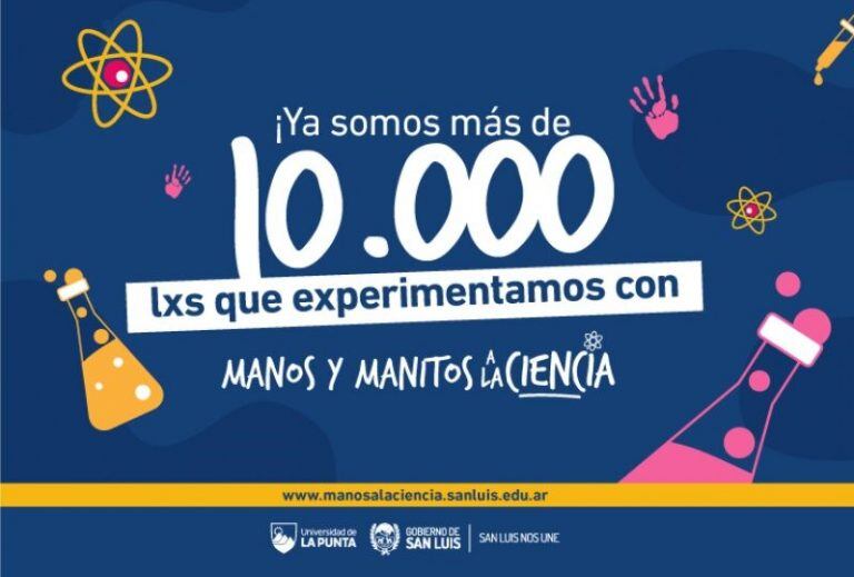 Manos y manitos a la ciencia, con 10.000 estudiantes