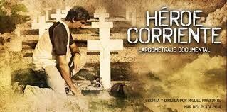 Héroe corriente. Cortometraje documental, alrededor de las vivencias del veterano de guerra Gustavo Aro y el tema de las localizaciones de restos de caídos argentinos en el conflicto del ´82.