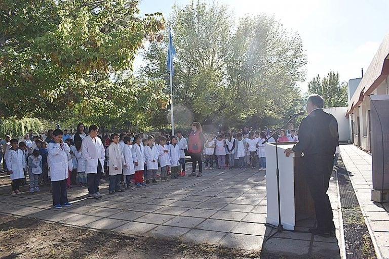 La escuela Luis María Drago fue uno de los establecimientos beneficiados con estas nuevas aulas.