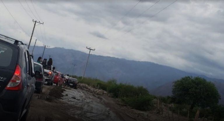 Ruta 40 a la altura del río San Antonio, cerca de Cafayate. (QPS)