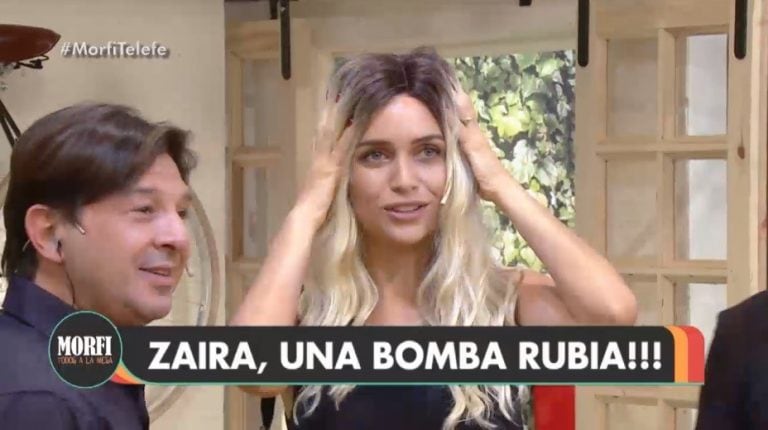 Zaira Nara se pasó al bando de las rubias. (Foto: Captura de video)