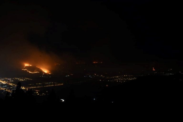 El incendio comenzó a las 14:45 aproximadamente. Foto: Juan Balestra.