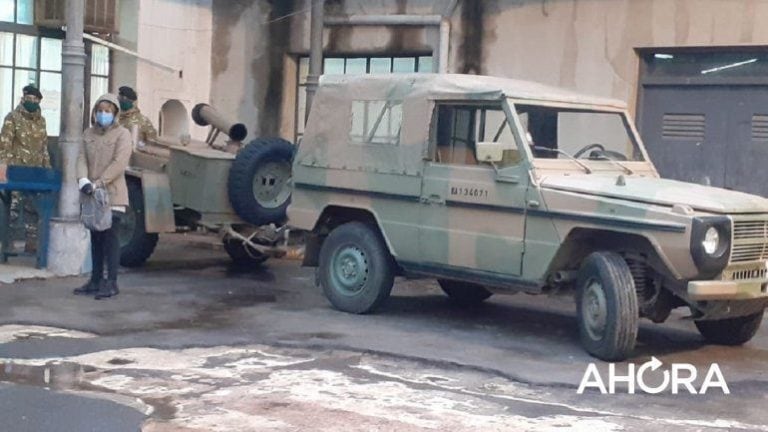 El Ejército Argentino preparó una gran olla de chocolate caliente