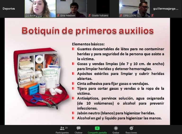 Capacitación Online de la Dirección de Deportes de Tres Arroyos y el Centro Municipal de Salud