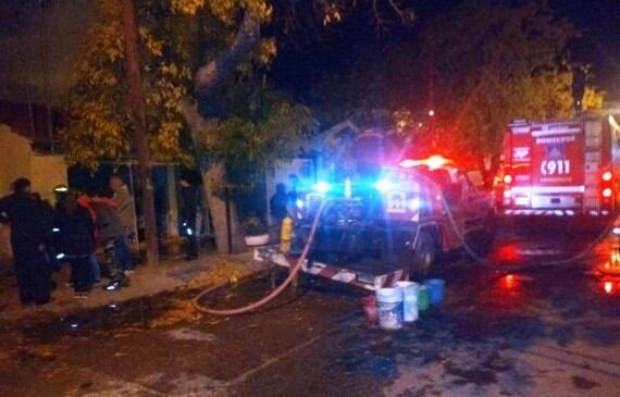 Trabajaron Bomberos Voluntarios.