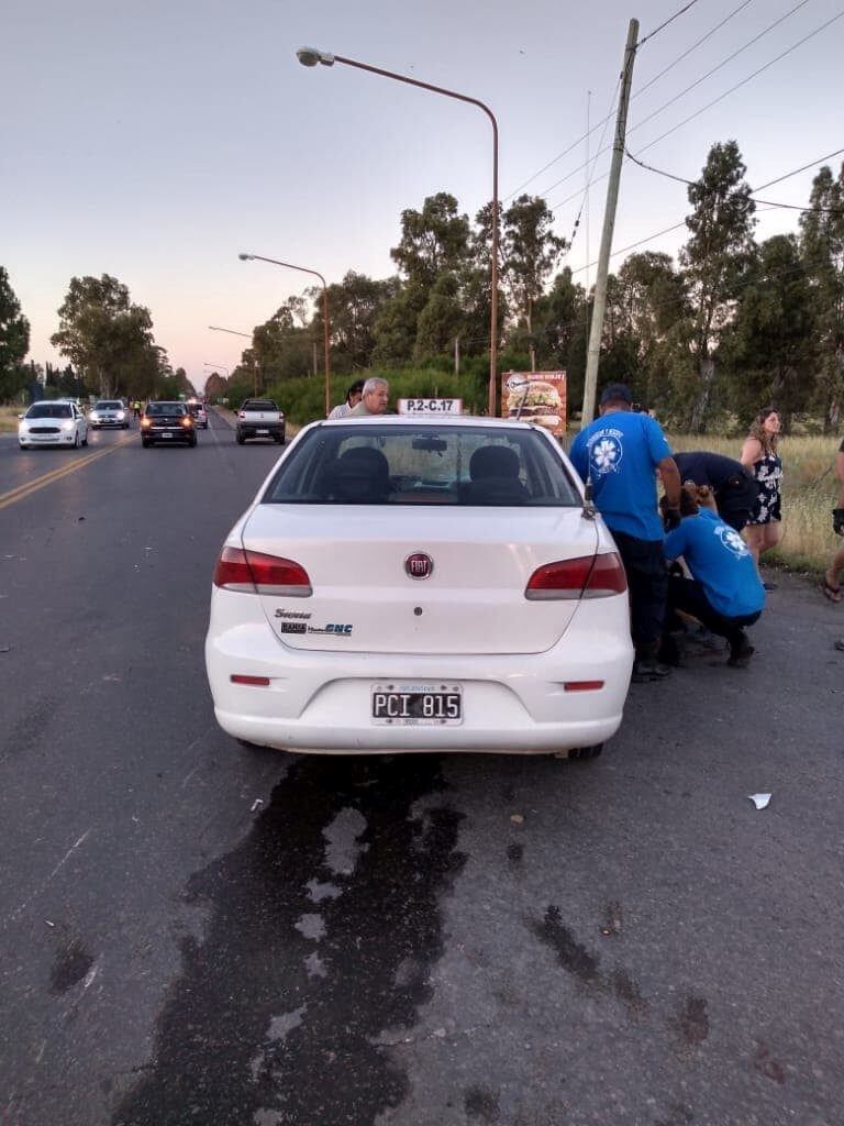 Auto involucrado en el accidente