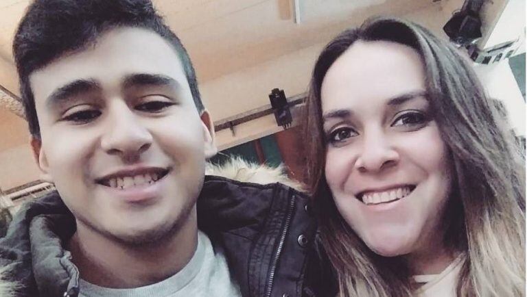 La mujer asesinada y su novio