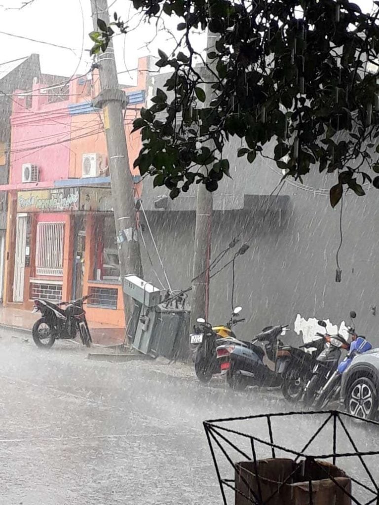 Un temporal causó destrozos en General Güemes. (Policía de Salta)