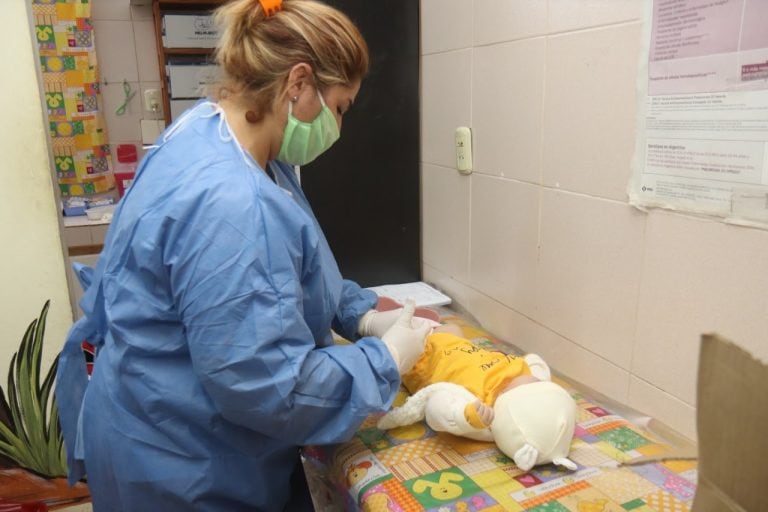 Este martes se vacunaron un total de 24 niñas y niños. (Foto: Municipal).