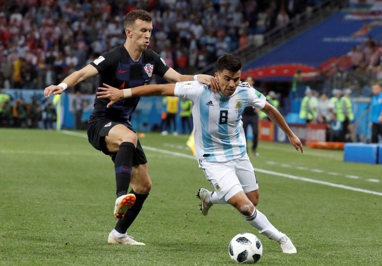 Marcos Acuña durante su participació en la Copa del Mundo de Rusia 2018 (web).