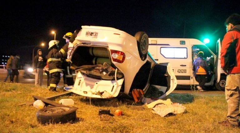 En el auto iban tres mujeres (Infopico)