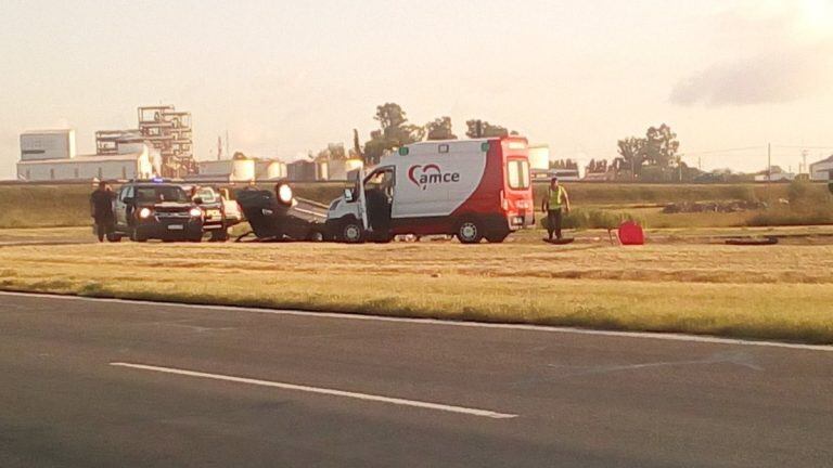 Accidente fatal en la autopista a Santa Fe.