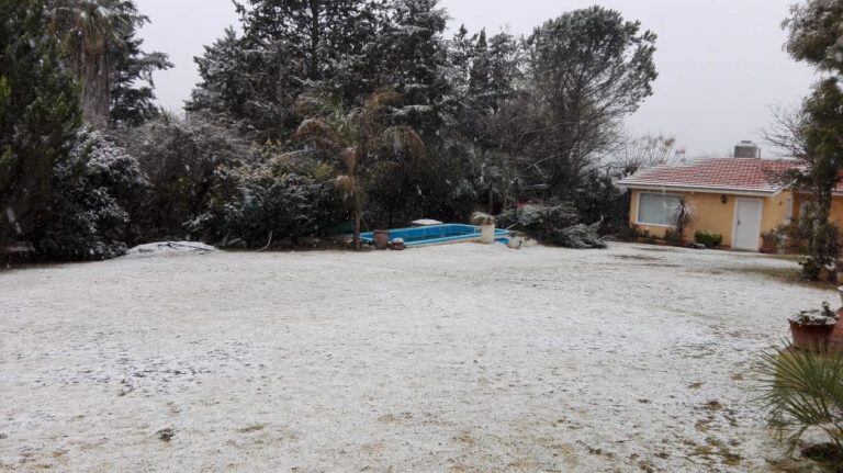 Nieve en Santa Cruz del Lago