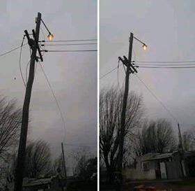 Destrozos por el temporal de viento