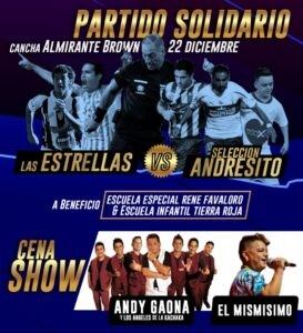 Fútbol solidario el próximo fin de semana en Andresito.