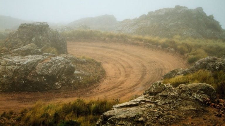 La niebla en los caminos del Rally este miércoles.