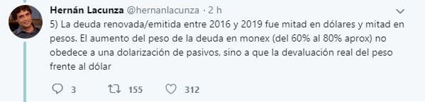 Hernán Lacunza. (Twitter)