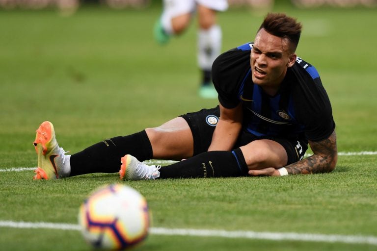 Lautaro con la camiseta del Inter