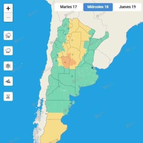 Alerta meteorológica para Córdoba.