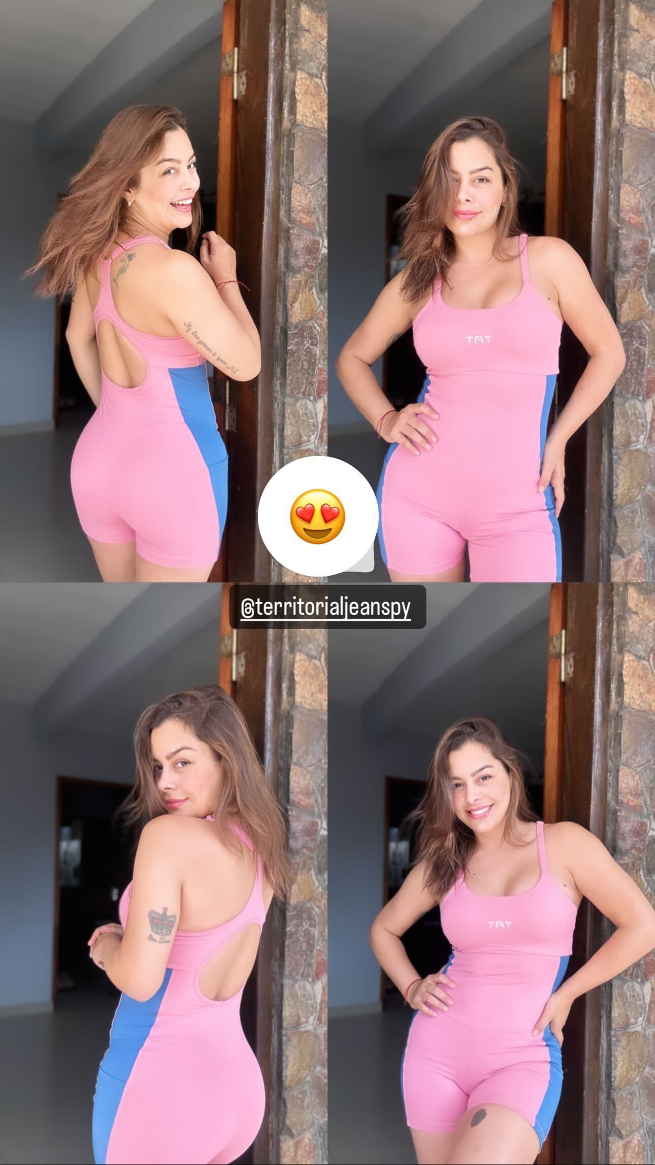 Larissa Riquelme robó miradas en Instagram con un catsuit que marcó su figura.